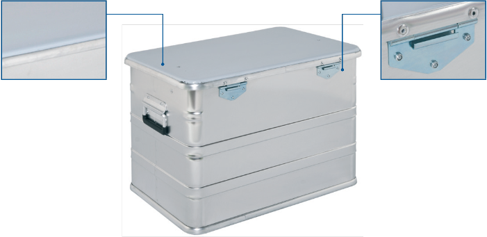 Alumínium doboz - CL 440 Transport Box hátulnézet